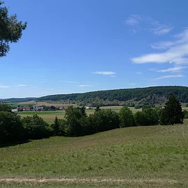 Blick auf die Mauerner Höhlen